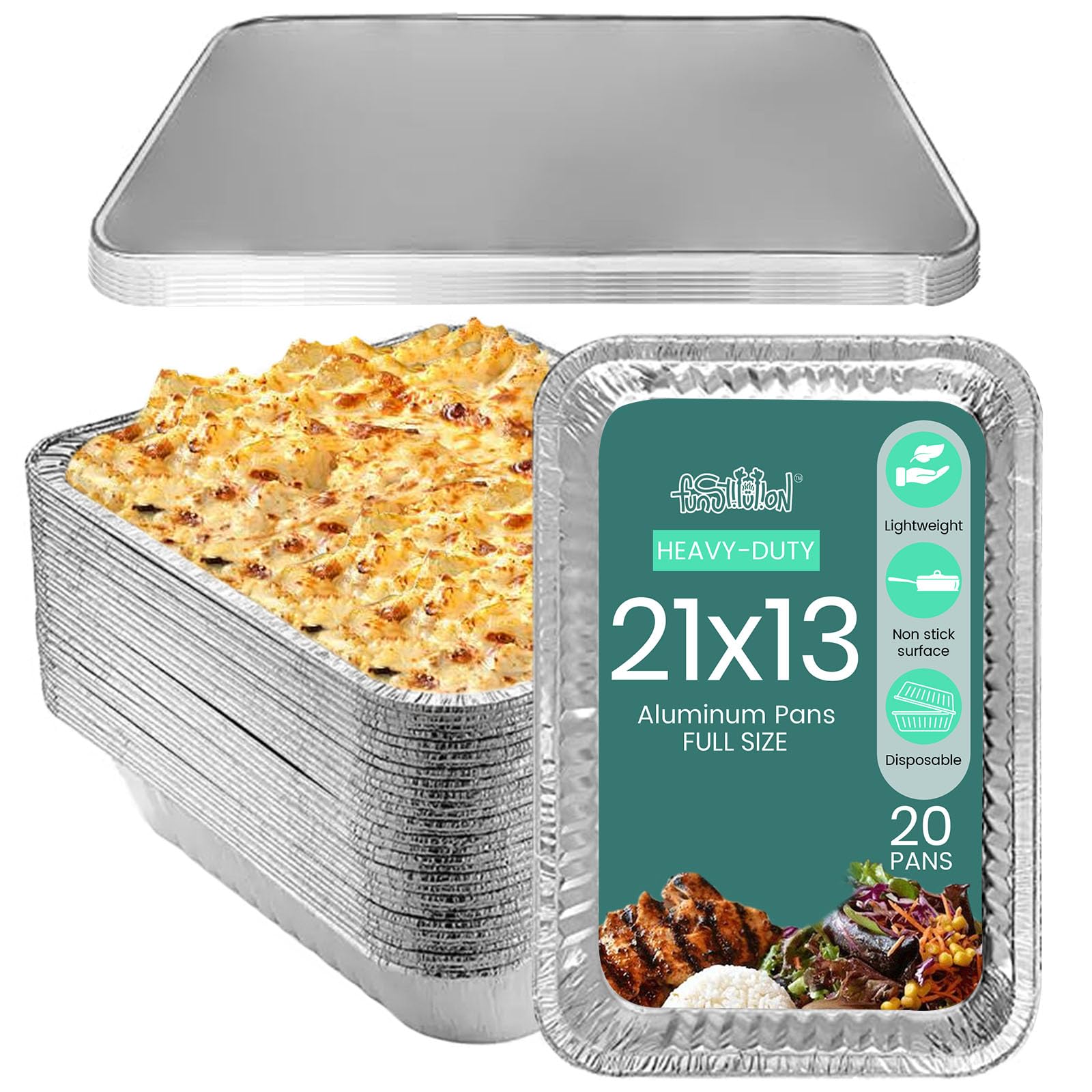 閑静な中庭　foil ４枚セット Amazon.com: FUNSTITUTION Full Size Large Aluminum Foil Pans (20